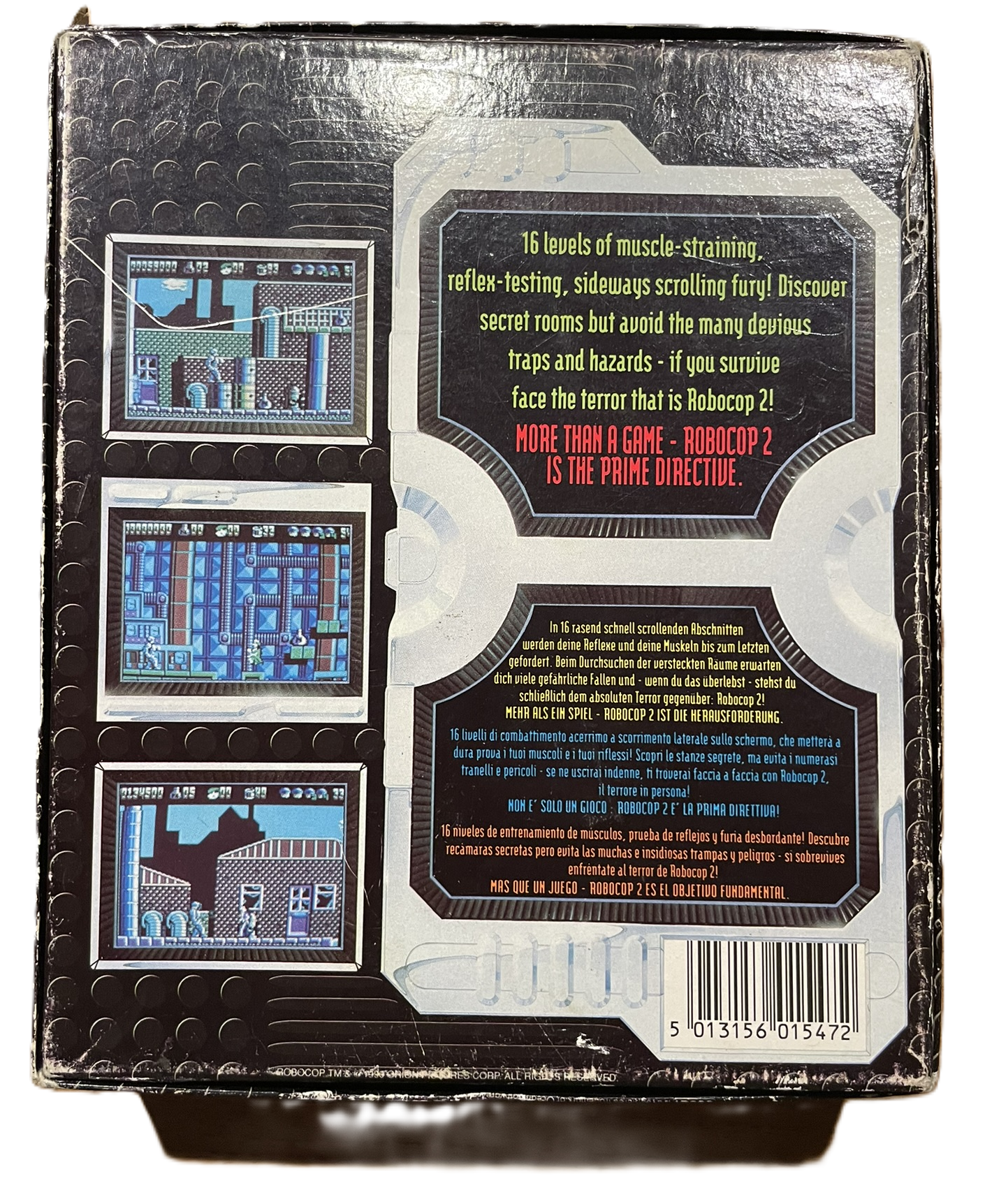 commodore 64 robocob 2 cartridge boxed back