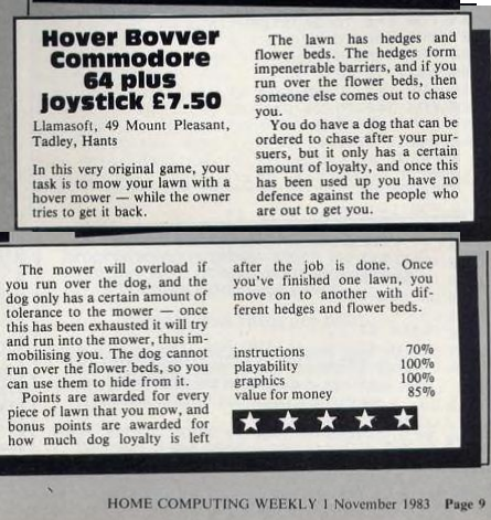 hover bover hc weekly
