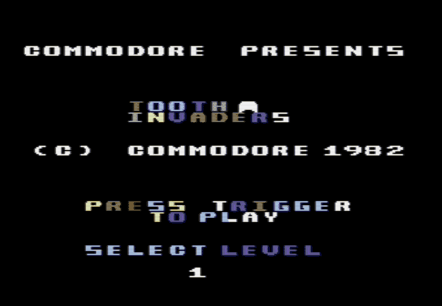 tooth invaders commodore 64