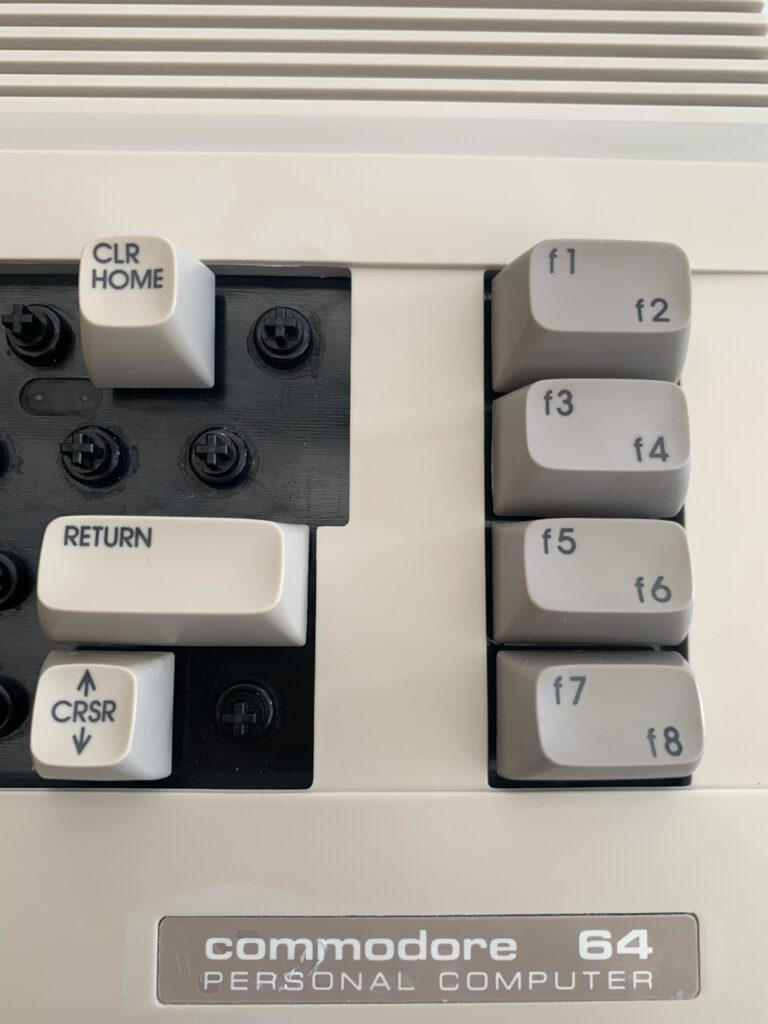 retro bright c64 keyboard after
