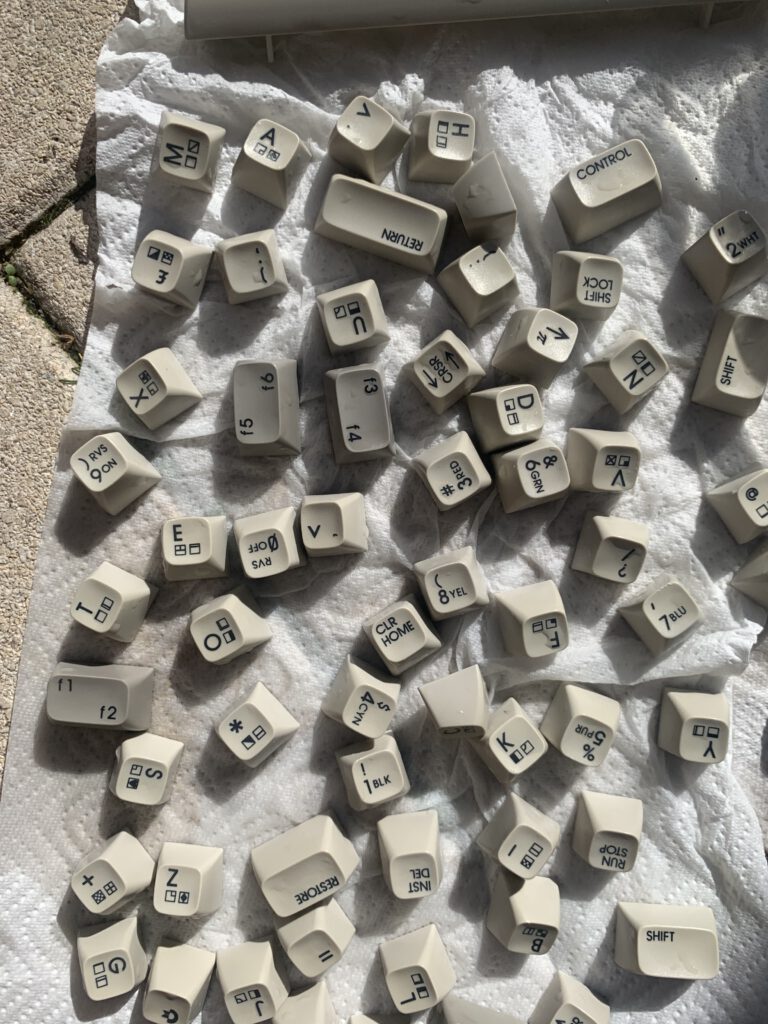retro bright c64 keys after